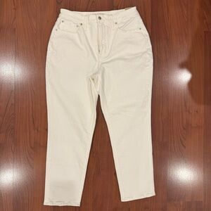 Madewell White Curvy Perfect Vintage Jean size 31